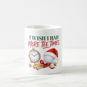 Golf-Weihnachtsgrüße-Kaffeetasse mit Golfball Kaffeetasse