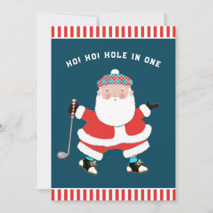 Golf-Weihnachtsgrußkarten Feiertagskarte