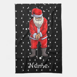 Golf Weihnachtshandtuch für Golfer mit dem Weihnac Geschirrtuch