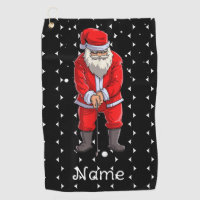 Golf Weihnachtshandtuch für Golfer mit dem Weihnac