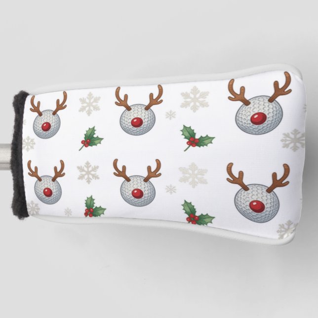Golf-Weihnachtshirsch  Golf Headcover (Vorderseite)