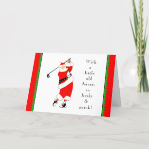 Golf Weihnachtskarte Feiertagskarte