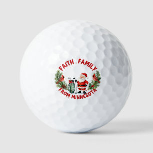Golf-Weihnachtsthema für Minnesota Golfball