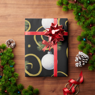Golf Weihnachtsthema Geschenkpapier