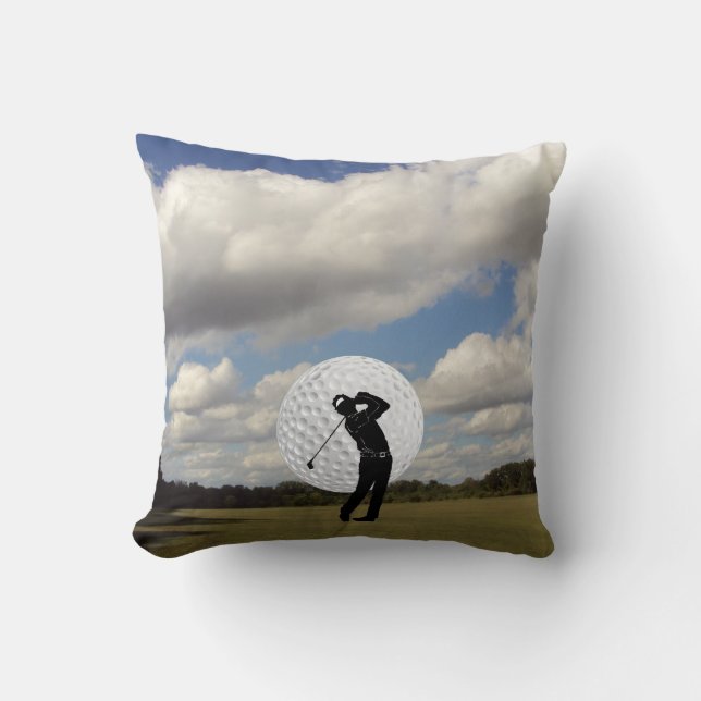 Golf-Welt Kissen (Vorderseite)
