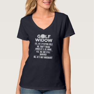 Golf-Widow-Ehefrau Verheiratet Golfer Funny Golfsp T-Shirt