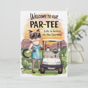 Golf Willkommen im Golferhaus  FÜR Arizona-Cocktai Einladung