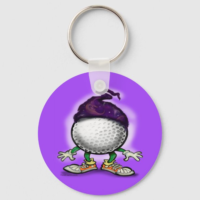 Golf Wizard Schlüsselanhänger (Vorderseite)