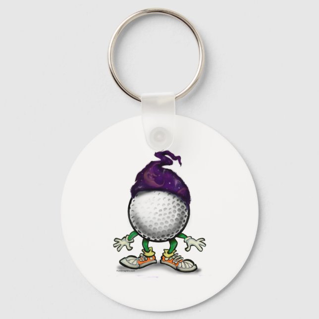 Golf Wizard Schlüsselanhänger (Vorderseite)