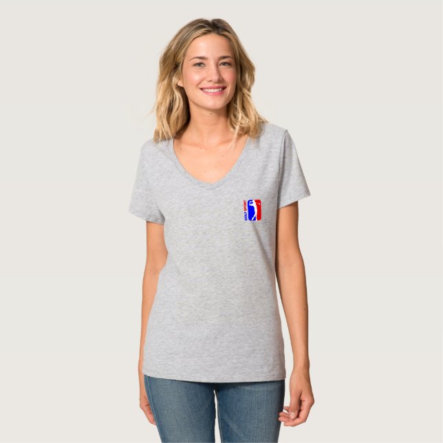 Golf | Women V-Neck T-Shirt (Vorderseite Vollansicht)