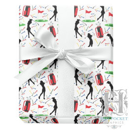 Golf Wrapping Paper Geschenkpapier