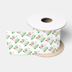 Golf Yellow Labrador Retriever Dog - Niedlich Satinband