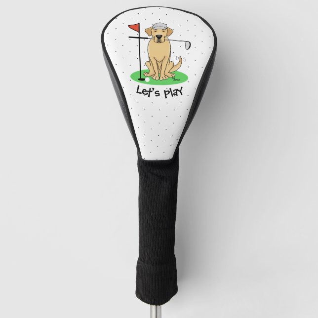 Golf Yellow Labrador Retriever (Yel 3) Hund - Nied Golf Headcover (Vorderseite)