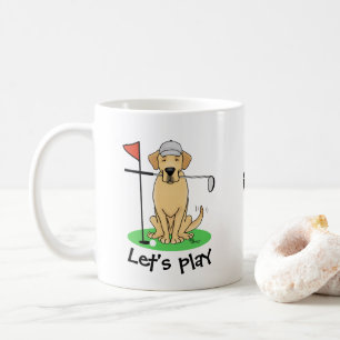 Golf Yellow Labrador Retriever (Yel 3) Hund - Nied Kaffeetasse