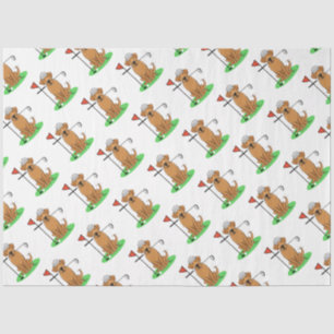 Golf Yellow Labrador Retriever (Yel 5) Hund - Nied Seidenpapier