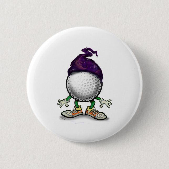 Golf-Zauberer Button (Vorderseite)