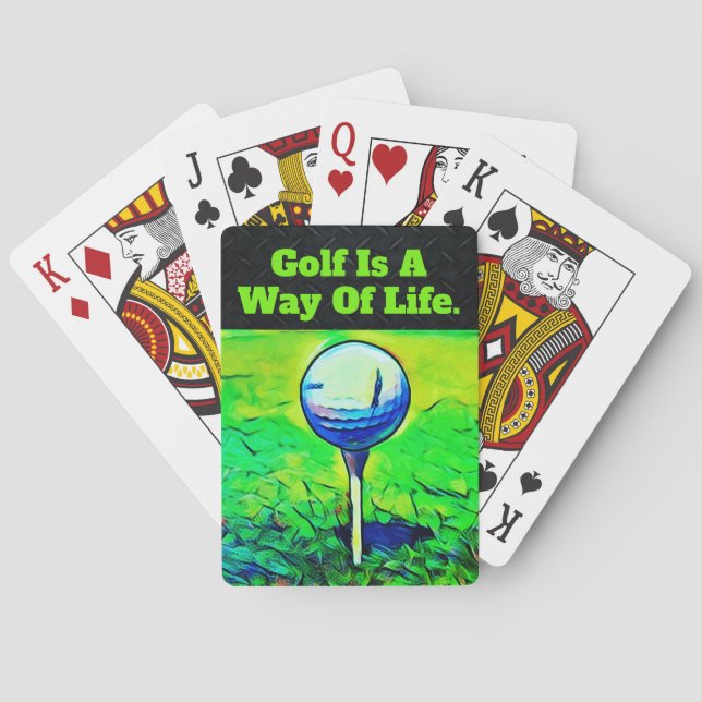 Golf-Zitat-Spielkarten Spielkarten (Rückseite)