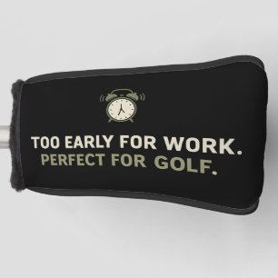 Golf zu früh für die Arbeit perfekt für Golf lusti Headcover
