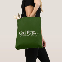 'Golf zuerst, Pflichten später' Lustiger Klassiker