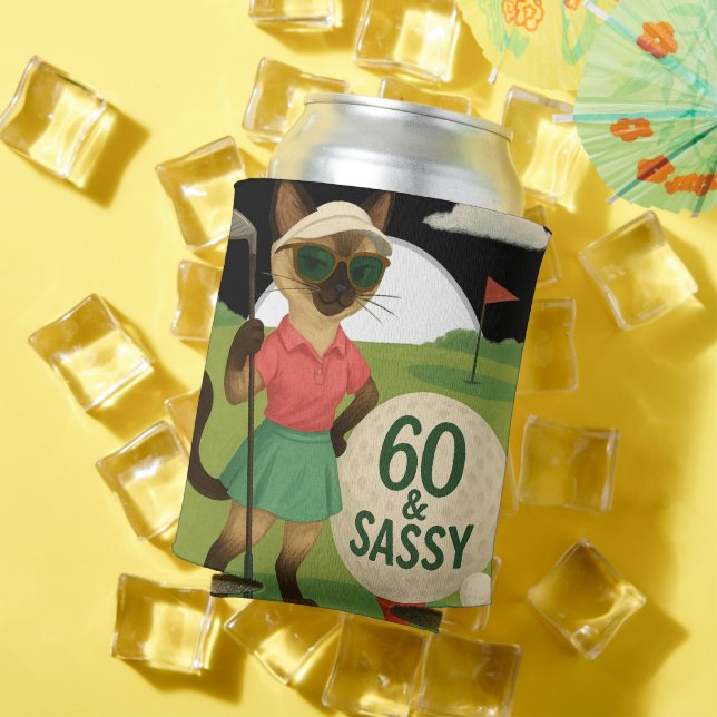 Golf zum 60. Geburtstag für Golfer Dosenkühler (In Situ Sommer)