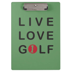 Golf-Zwischenwand für Live-Liebe Klemmbrett