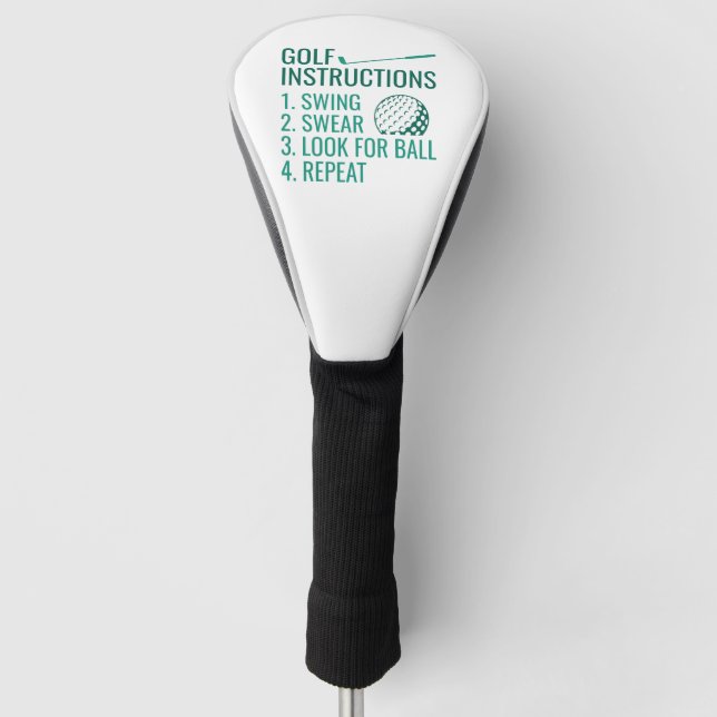 Golfanweisungen Golf Headcover (Vorderseite)
