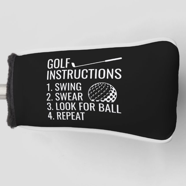 Golfanweisungen Golf Headcover (Vorderseite)