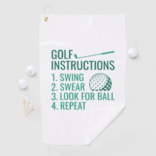 Golfanweisungen Golfhandtuch