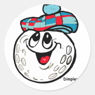 Golfaufkleber Runder Aufkleber