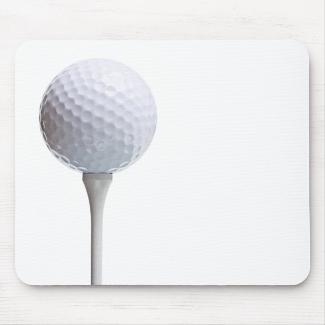 Golfball auf dem T-Stück besonders angefertigt Mousepad (Vorne)