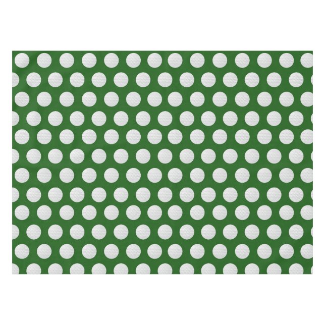 GOLFBALL auf grünem Gras Tischdecke (Vorderseite (Horizontal))