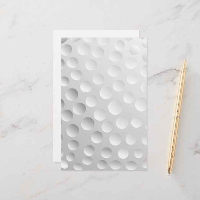Golfball Briefpapier (Vorderseite/Rückseite Beispiel)