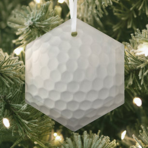 Golfball-Dellen Ornament Aus Glas