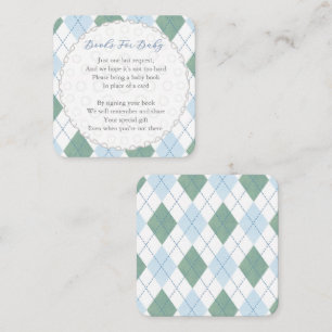 Golfball-Diamantmuster-Windel-Raffle-Baby-Party Begleitkarte