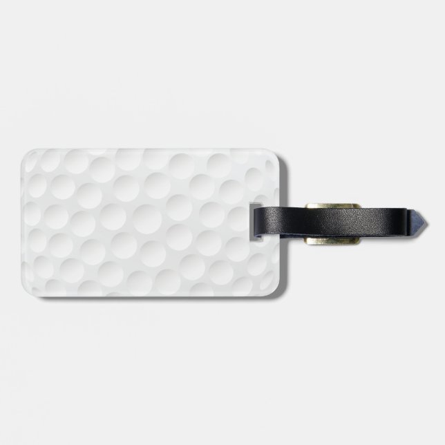 Golfball Gepäckanhänger (Rückseite horizontal)