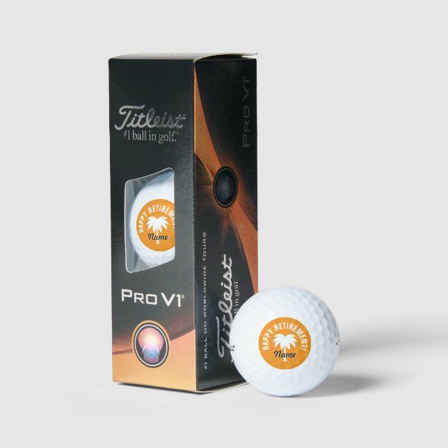 Golfball-Geschenkset für ihn oder sie zur Rentenpl Golfball (Verpackung)