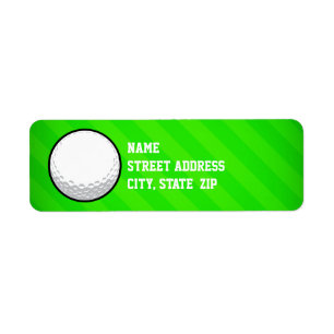 Golfball; Grüne Neonstreifen