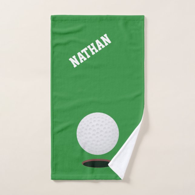 Golfball-grünes Golf-Handtuch Handtuch (Handtuch)