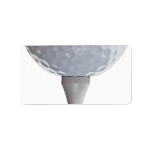 Golfball-Hintergrund - Golf spielende Adressaufkleber