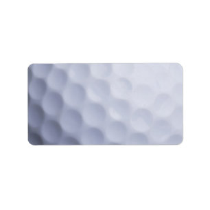 Golfball-Hintergrund kundengebundene Schablone Adressaufkleber