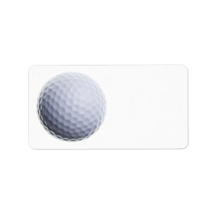Golfball-Hintergrund kundengebundene Schablone Adressaufkleber
