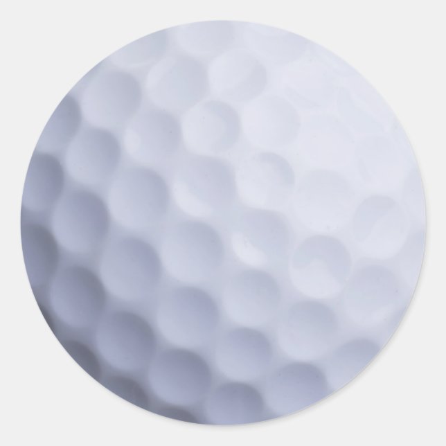 Golfball-Hintergrund kundengebundene Schablone Runder Aufkleber (Vorderseite)