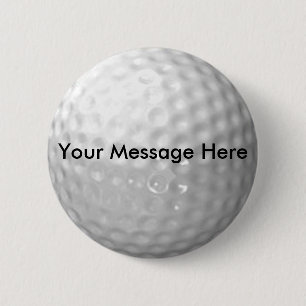 Golfball-Knopf - addieren Sie Ihre Mitteilung Button