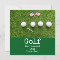 Golfball mit amerikanischer Flagge Golfturnier