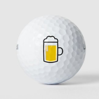 Golfball mit Bier