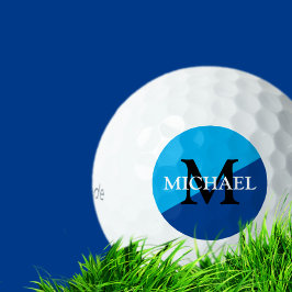 Golfball mit eigenem M-Initial und Namen