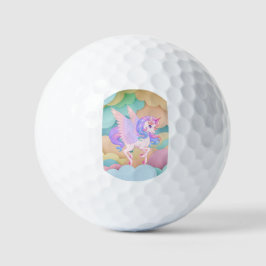 Golfball mit Einhorn