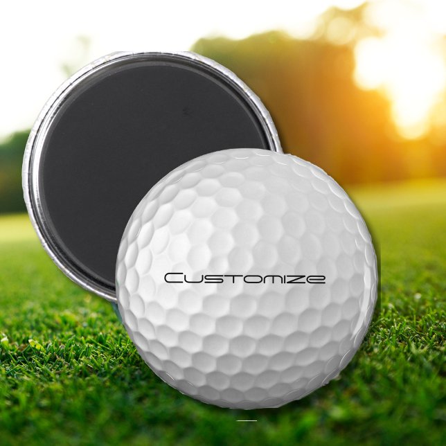 Golfball mit individuellem Text Magnet (Von Creator hochgeladen)