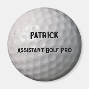 Golfball mit Personalisiertem Namen Magnet