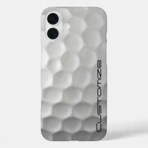 Golfball mit Personalisiertem Text iPhone 16 Plus Hülle